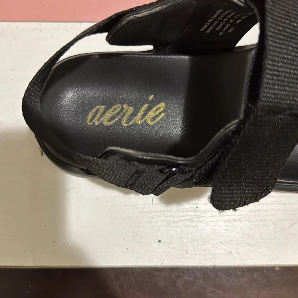 Aerie Black Women's Sandals - Picture 2 of 7
